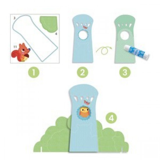 Colaje Djeco - Prieteni in gradina