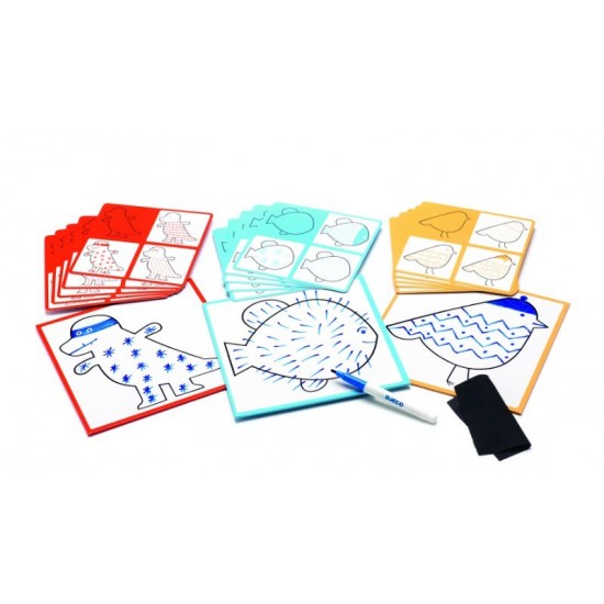 Set creativ Deseneaza pas cu pas Grafic Djeco