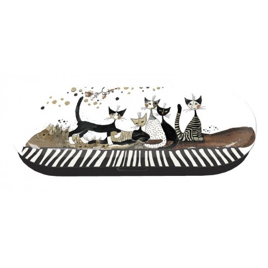 Etui pentru ochelari Rosina Wachtmeister Cats Sepia