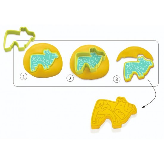 Forme pentru plastilina si stampile Djeco