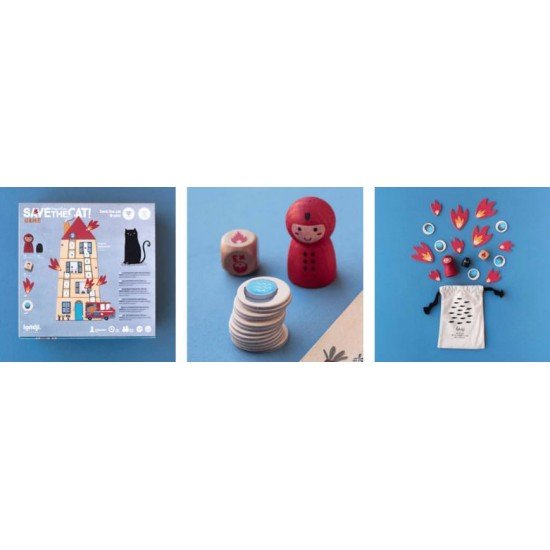 Joc de cooperare Londji - Pompierii salveaza pisica