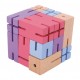 Joc logic 3D puzzle figurina violet