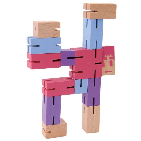 Joc logic 3D puzzle figurina violet