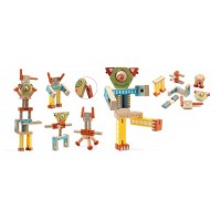 Jucarie educativa din lemn Ze Elastorobot Djeco