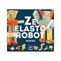 Jucarie educativa din lemn Ze Elastorobot Djeco
