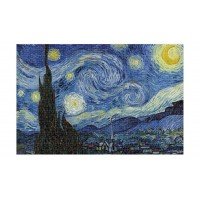 Micro Puzzle Londji 600 piese - Noaptea instelata Van Gogh