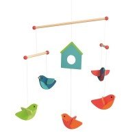 Decoratie mobila lemn Egmont - Pasari