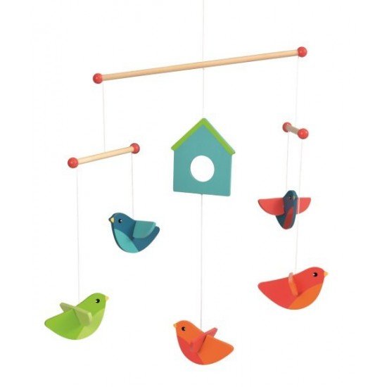 Decoratie mobila lemn Egmont - Pasari