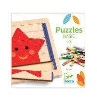 Puzzle lemn basic Djeco 30 piese