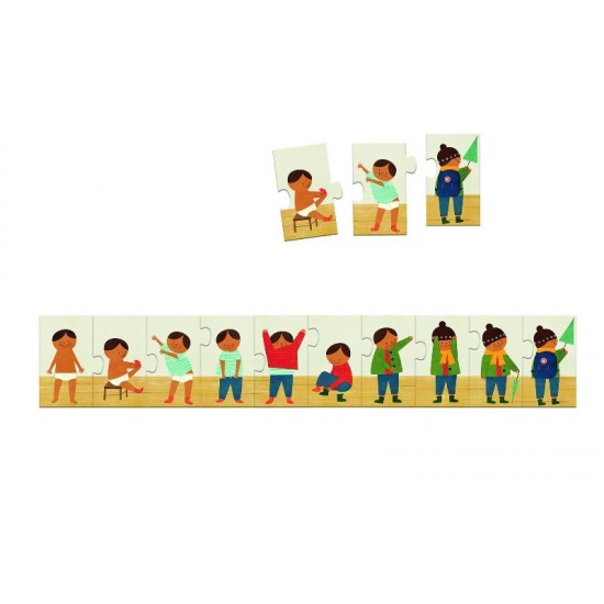 Puzzle Djeco - Ma imbrac singur