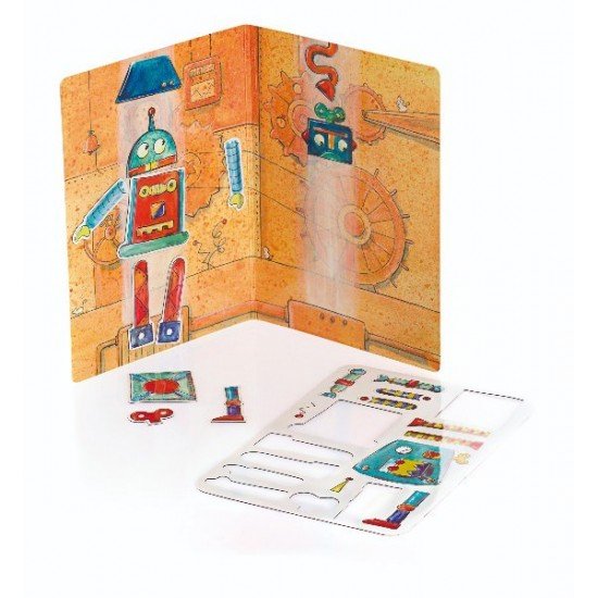 Puzzle magnetic cu roboti
