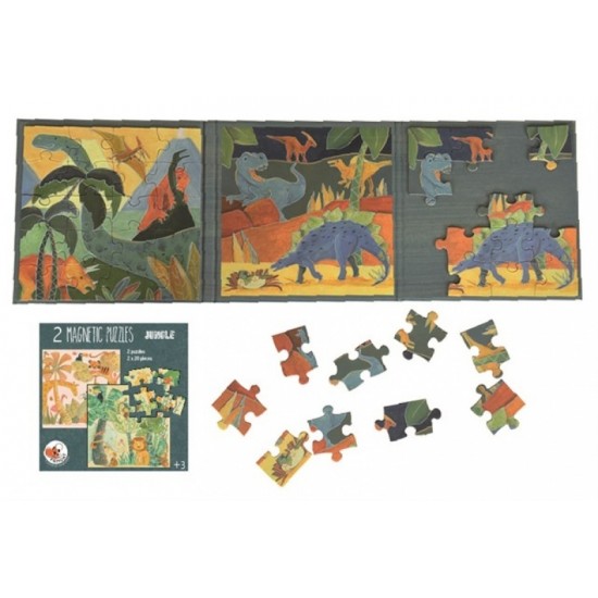 Puzzle magnetic Egmont Toys 40 piese - Dinozauri