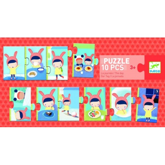 Puzzle trio Djeco activitati de peste zi