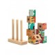 Puzzle vertical cu cuburi Djeco - Puzz-Up Forest