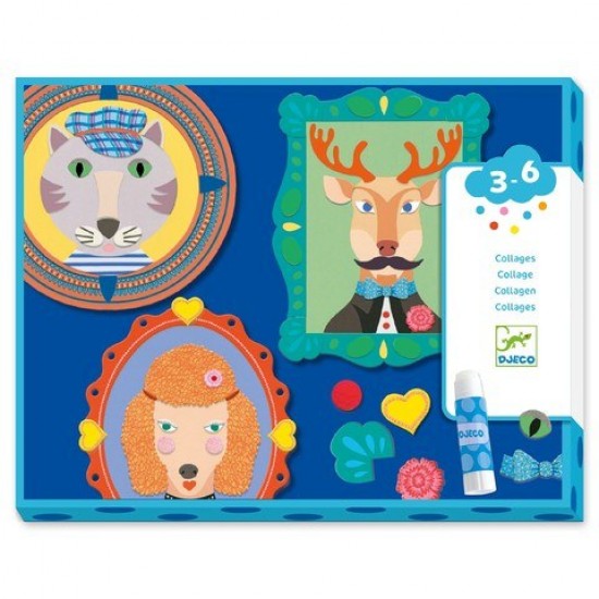 Set creativ colaje Djeco - Portrete de familie