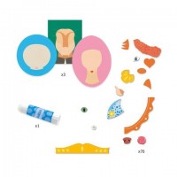 Set creativ colaje Djeco - Portrete de familie