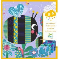 Set creativ de razuit Djeco Insecte prietenoase