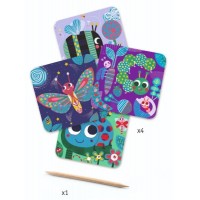 Set creativ de razuit Djeco Insecte prietenoase