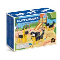 Set de construit Clicformers - Catei prietenosi 74 piese