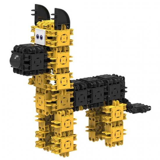 Set de construit Clicformers - Catei prietenosi 74 piese