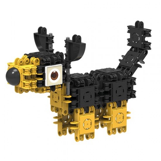 Set de construit Clicformers - Catei prietenosi 74 piese