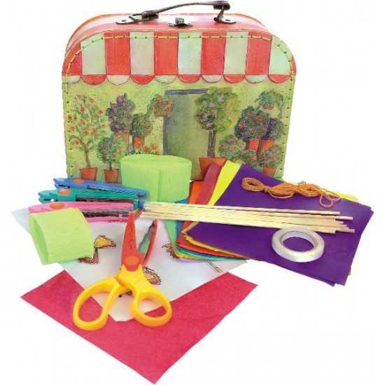 Set de creat flori din hartie de matase