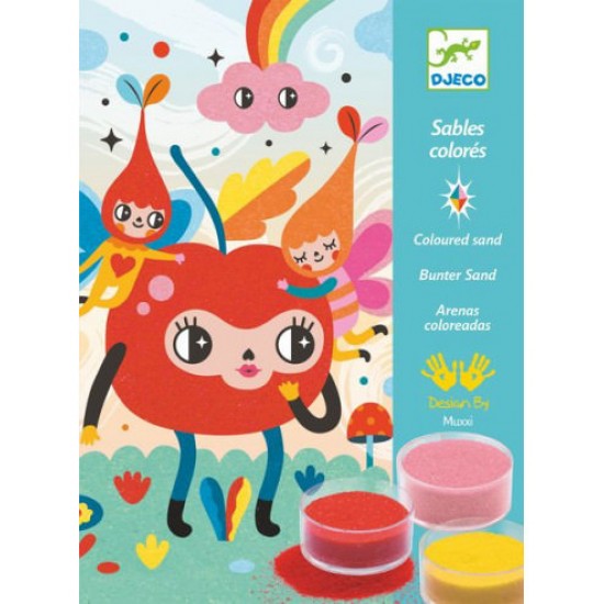 Set de creat tablouri cu nisip - Priviri vesele Djeco 