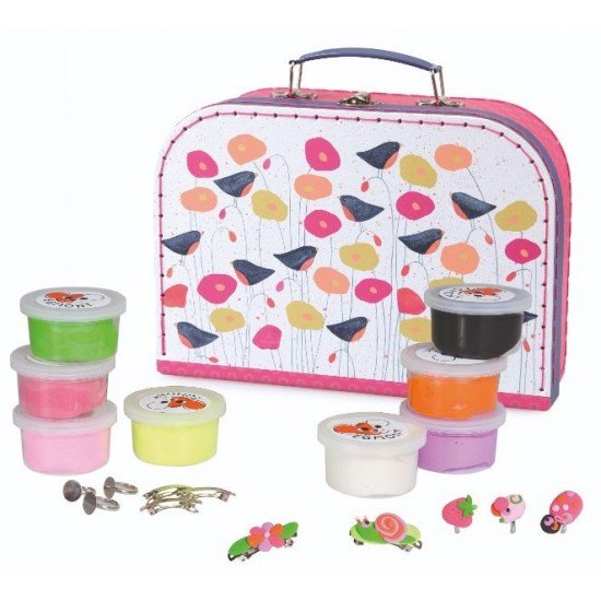 Set de modelaj cu plastilina, bijuterii cu flori