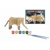 Set de pictat elefant din lemn Egmont Toys