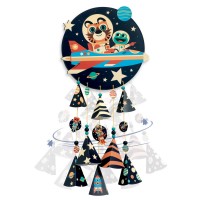 Set DIY Djeco mobil fluorescent cu clopotei - Stele