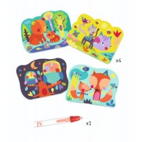 Set Djeco pictura cu apa - In padure