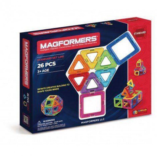 Set magnetic de construit Magformers 26 piese