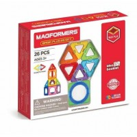 Set magnetic de construit Magformers Basic Plus 26 piese