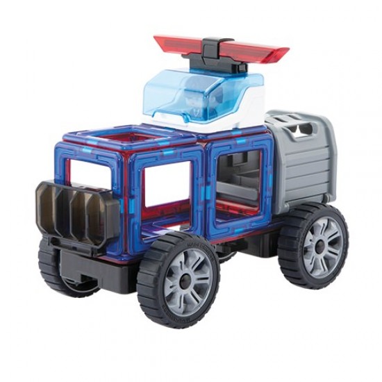 Set magnetic de construit Magformers - Masini de interventie