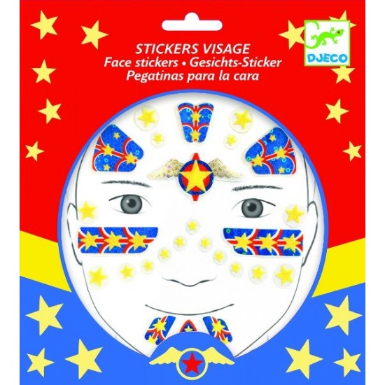 Stickere pentru fata Djeco Super Erou