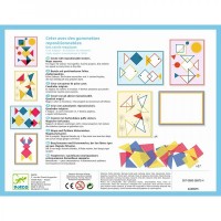 Stickere repozitionabile patrate magice Djeco