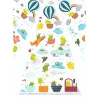 Umbrela colorata Djeco Broscute