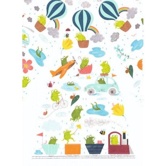 Umbrela colorata Djeco Broscute