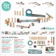  Set de constructie Trasee Djeco 28 piese