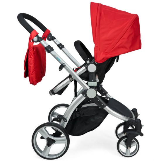 Carucior 2 in 1 Veneto rosu Kidscare