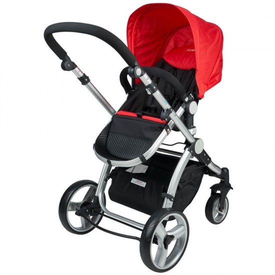 Carucior 3 in 1 Veneto rosu Kidscare