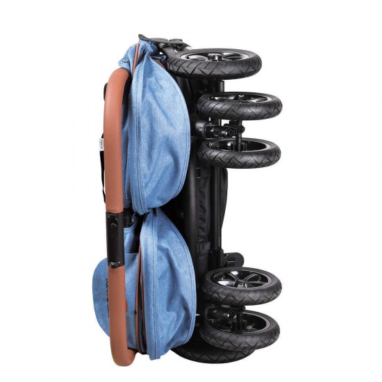 Carucior gemeni Enzo Twin jeans Coletto