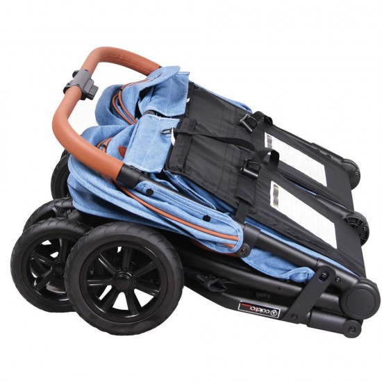 Carucior gemeni Enzo Twin jeans Coletto