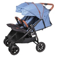 Carucior gemeni Enzo Twin jeans Coletto