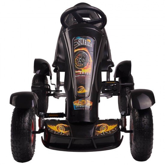 Kart cu pedale F618 Air negru Kidscare