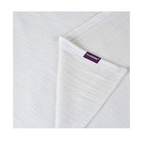 Paturica din bumbac 120 x 140 cm White Clevamama 3457