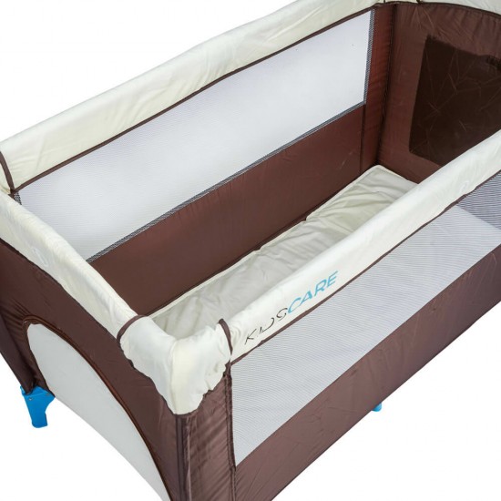 Patut pliabil cu etaj superior si masa de infasat Kidscare