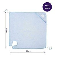 Prosop de baie pentru bebelus si mama blue Clevamama