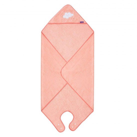 Prosop de baie pentru bebelus si mama roz Clevamama 2922N