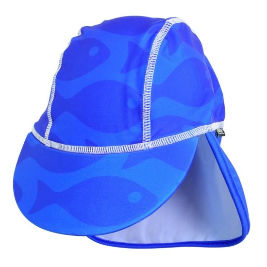 Sapca Fish blue 0-1 ani protectie UV Swimpy